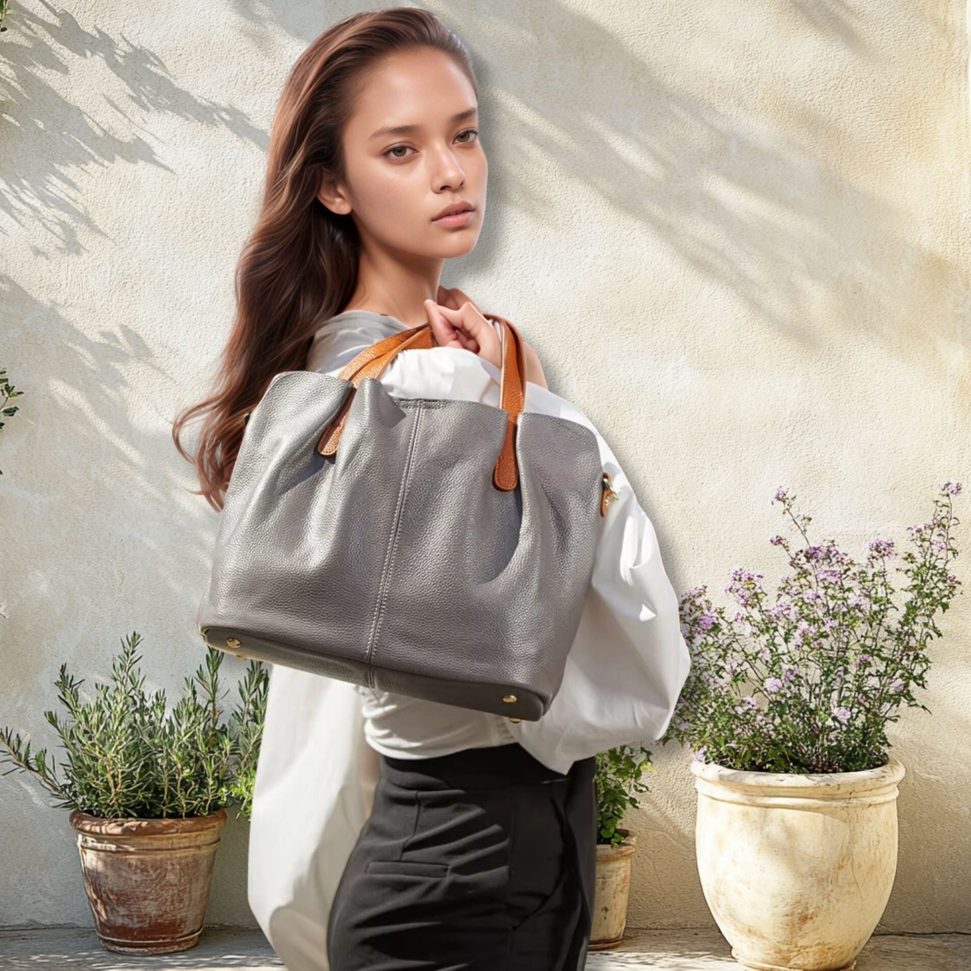 Soft Luxe Genuine Leather Handbag