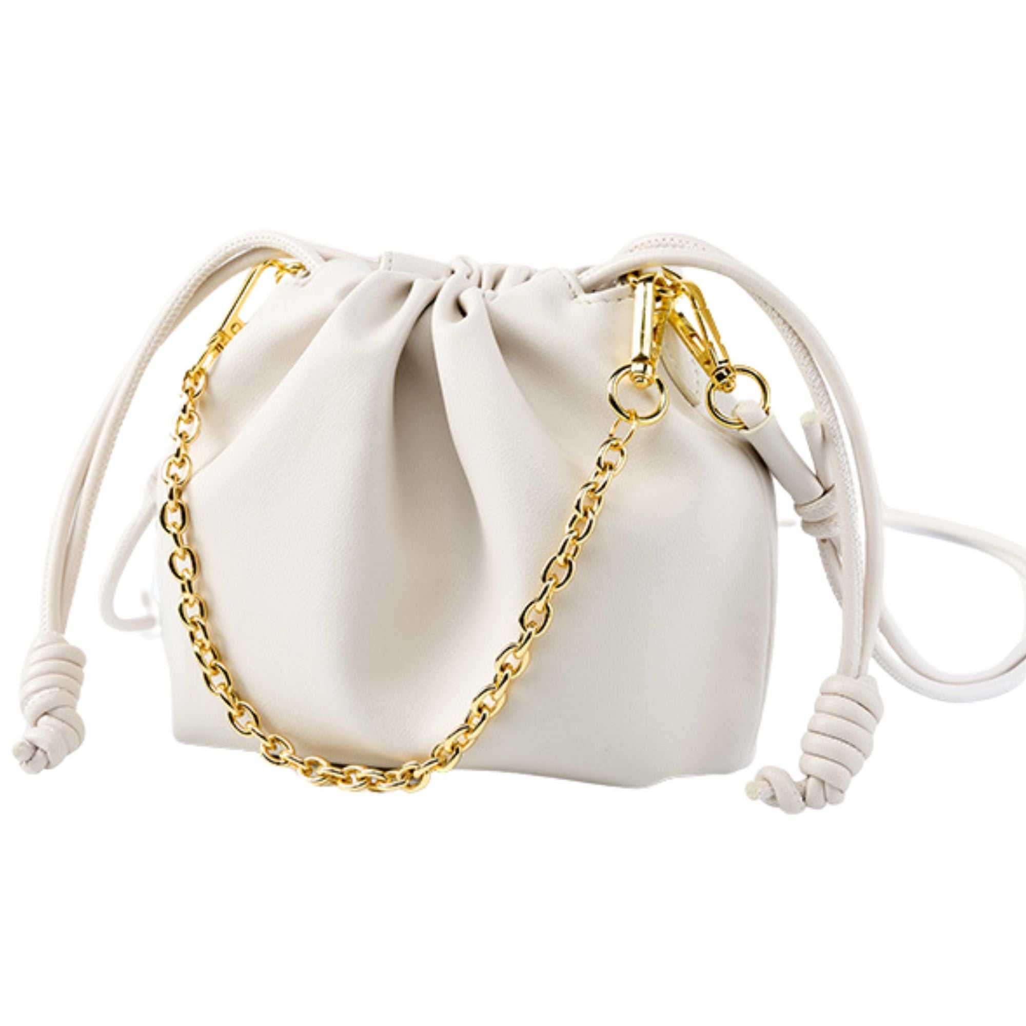 Bramley  Leather Drawstring Bag