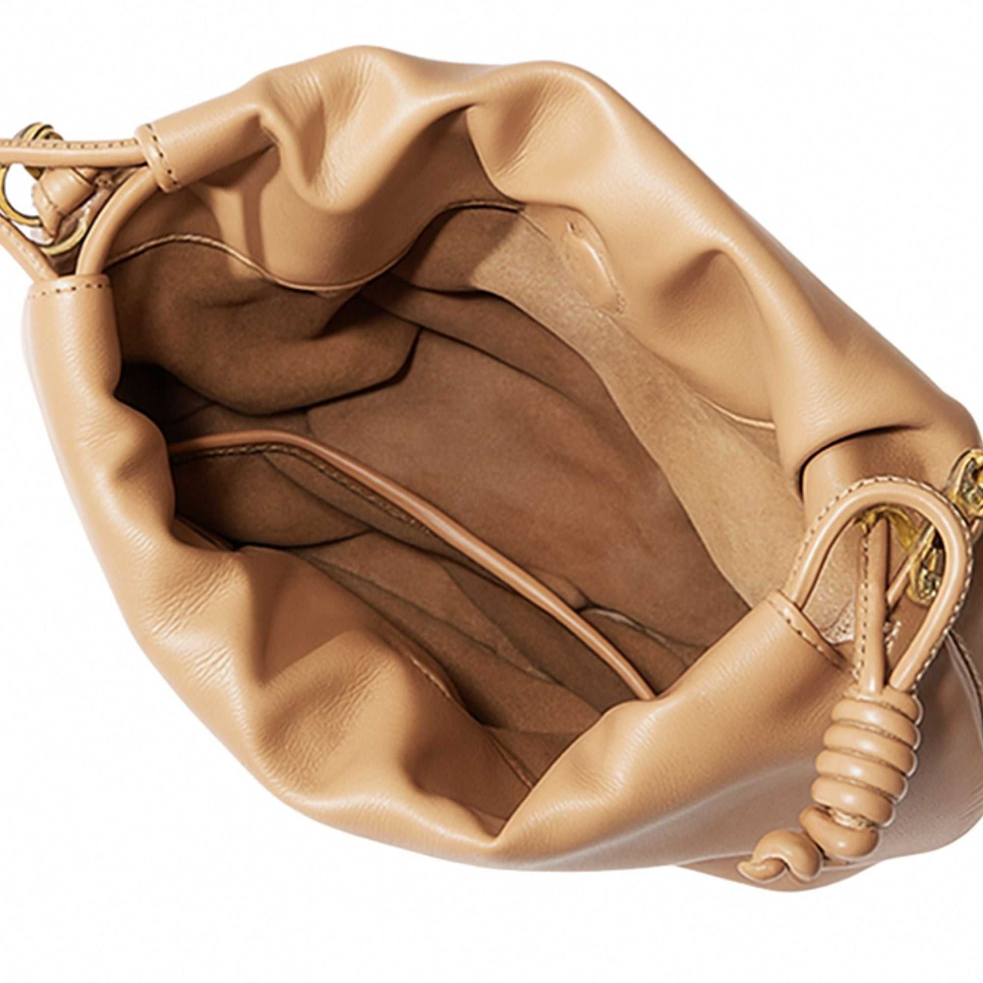 Bramley  Leather Drawstring Bag