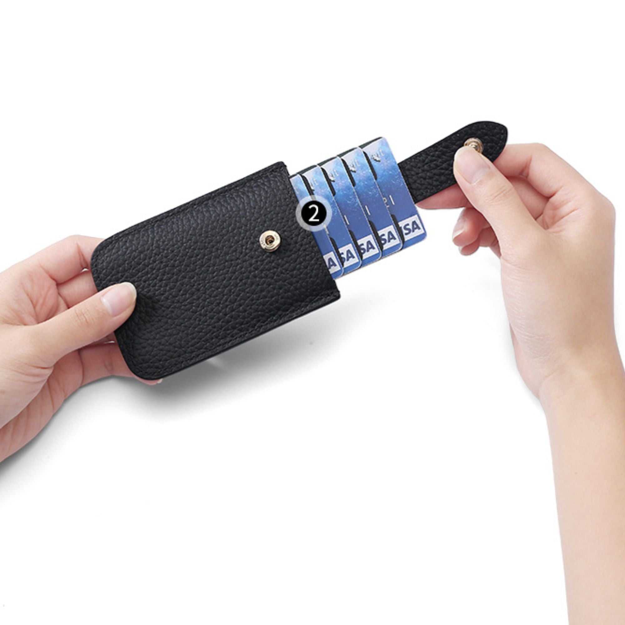 Swift Shield Leather RFID Card Holder