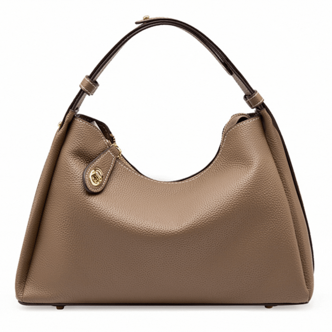 Kensington Trapezoid Leather Crossbody