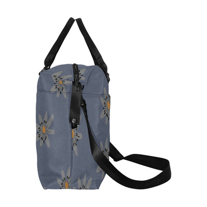 Travel Bag with Trolley Sleeve, Blue Dandelion