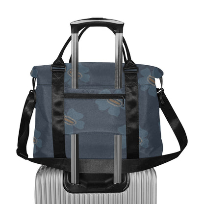 Travel Bag with Trolley Sleeve, Navy Tigrinum