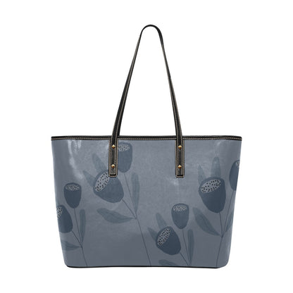 Vegan Leather Tote Bag, Hunter Tulip