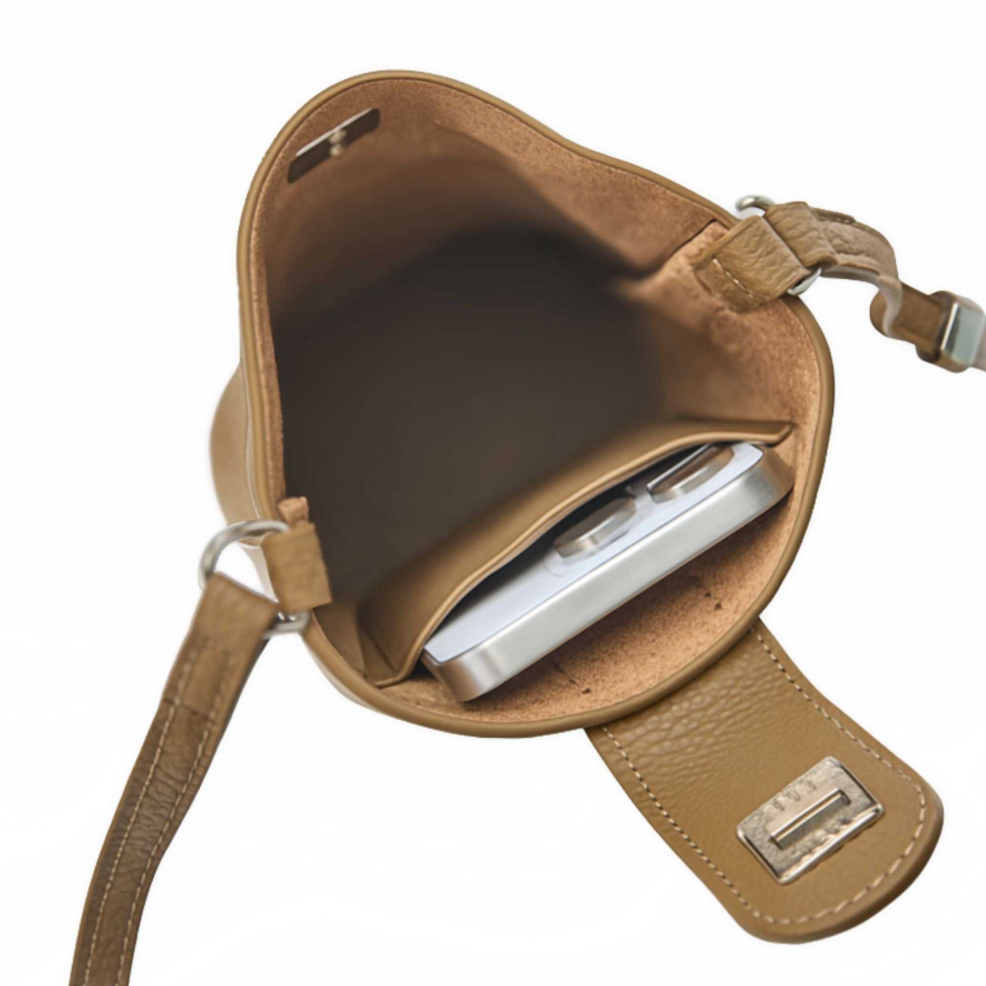 Vertica Leather  Crossbody Phone Bag