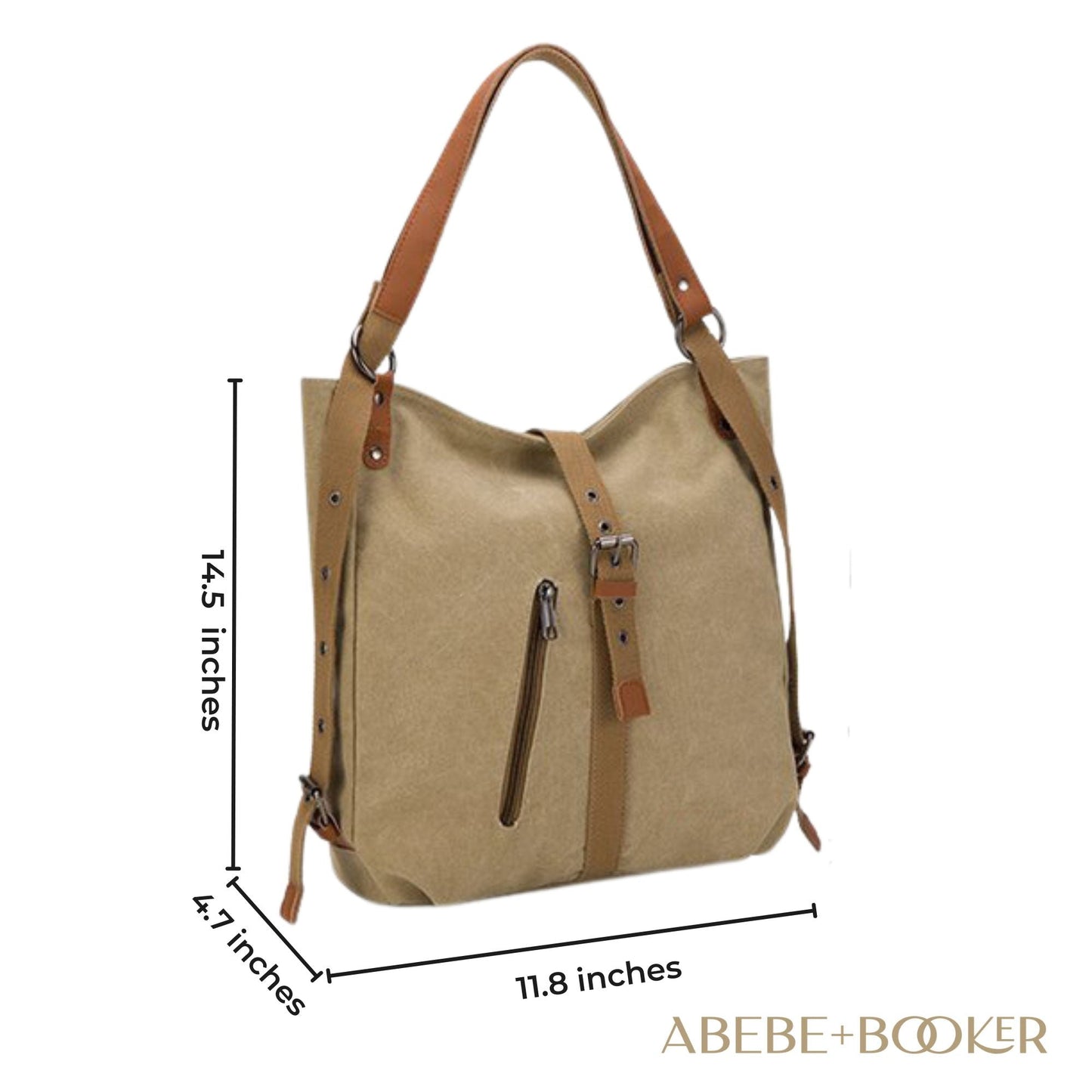 Vintage Canvas Convertible Handbag Backpack