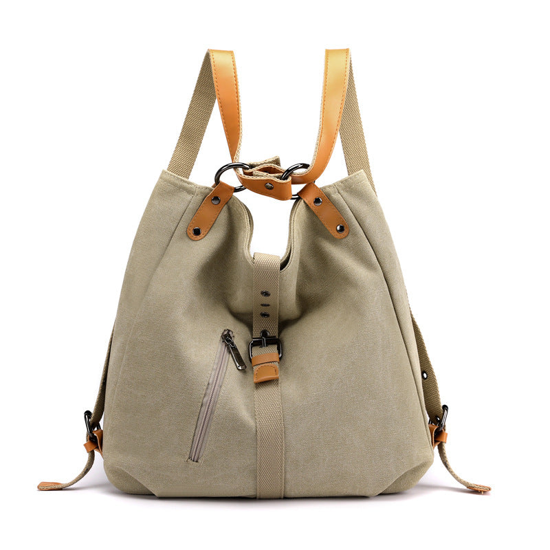 Vintage Canvas Convertible Handbag Backpack