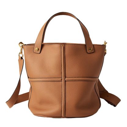 Women's Leather Work Bag - Chic and spacious suede leather handbag for professionals.