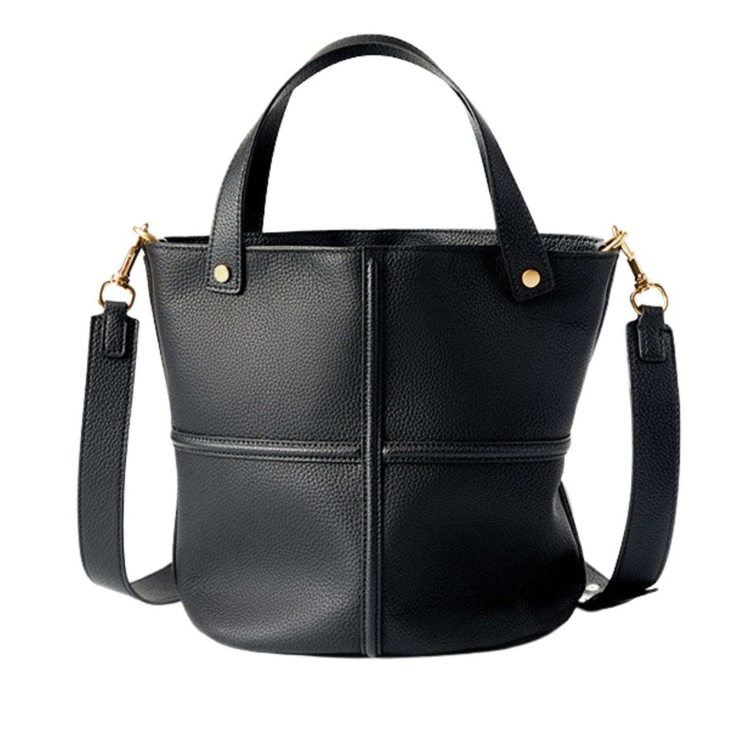 Womens leather work bag with versatile design and spacious interior.