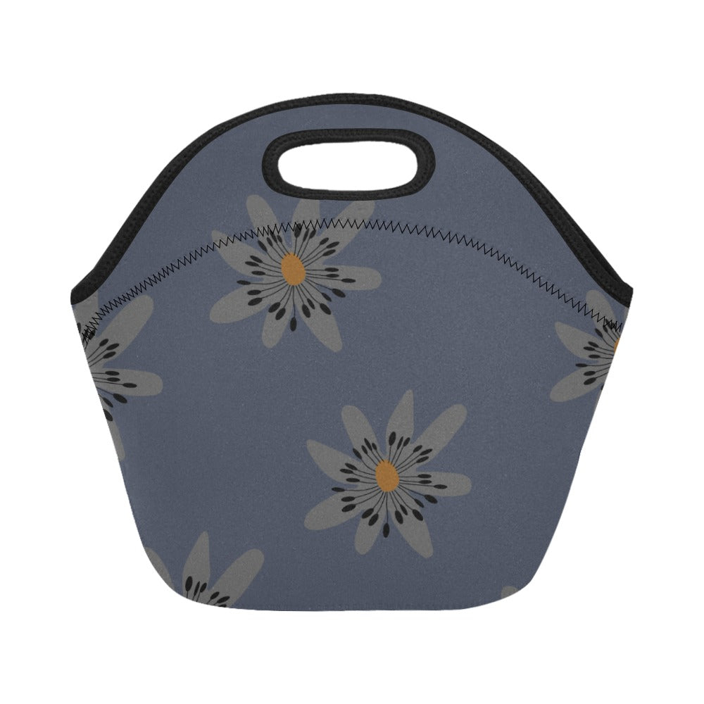 Women’s Lunch Bag Medium, Blue Dandelion