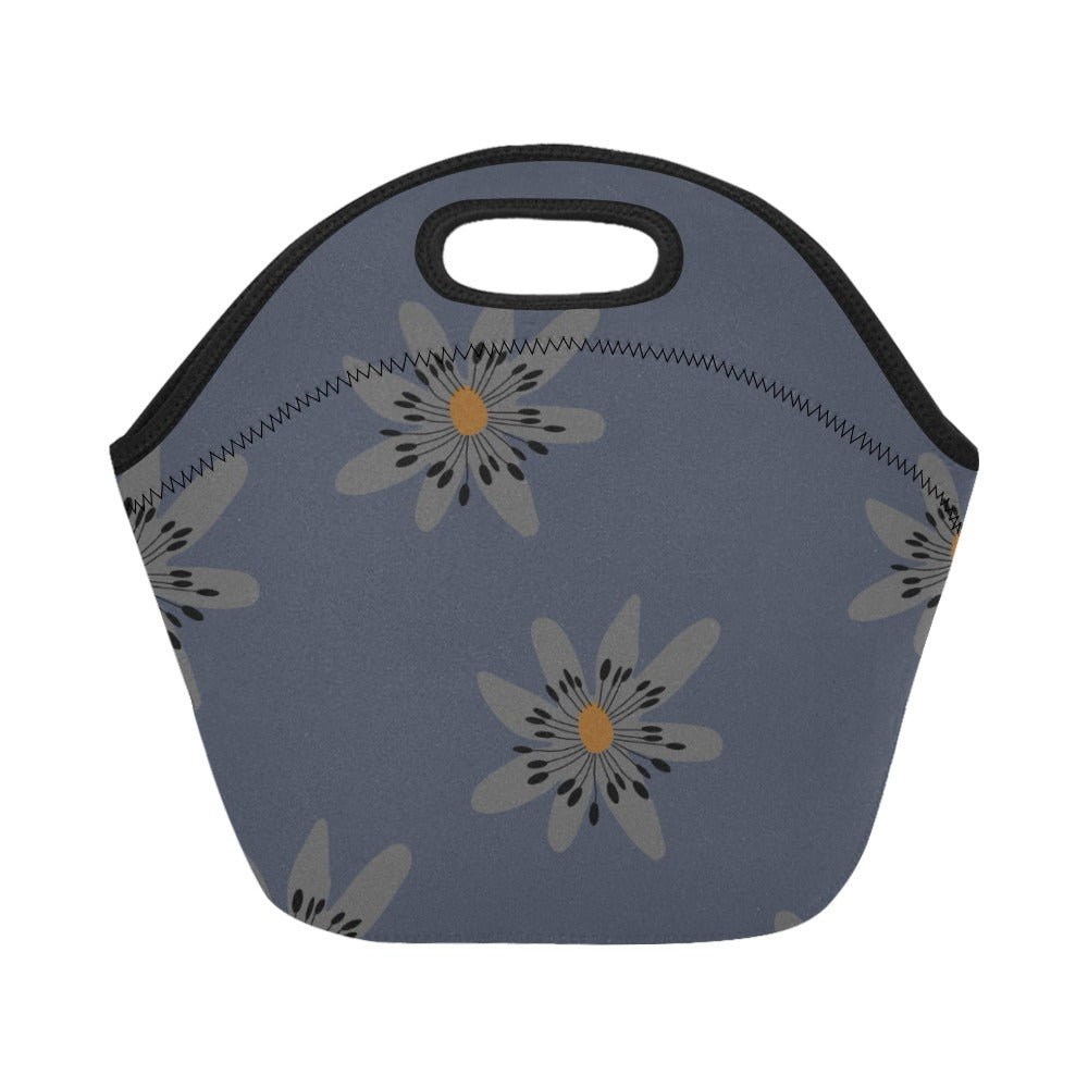 Women’s Lunch Bag Medium, Blue Dandelion