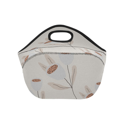 Women’s Lunch Bag Medium, Grey Tulip