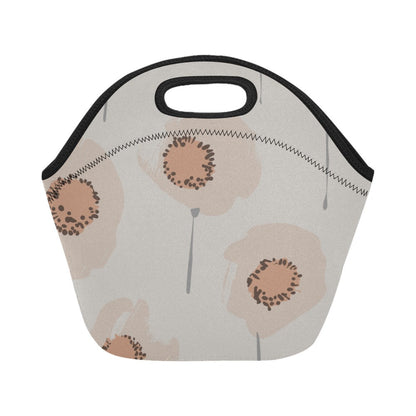 Women's Lunch Bag Medium, Peach Poppy