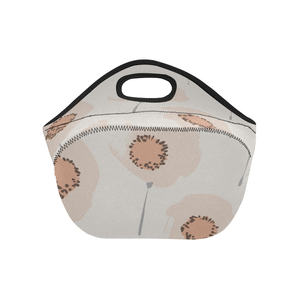 Women's Lunch Bag Medium, Peach Poppy