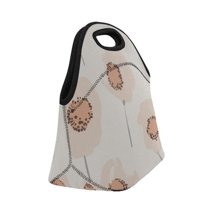 Women's Lunch Bag Medium, Peach Poppy