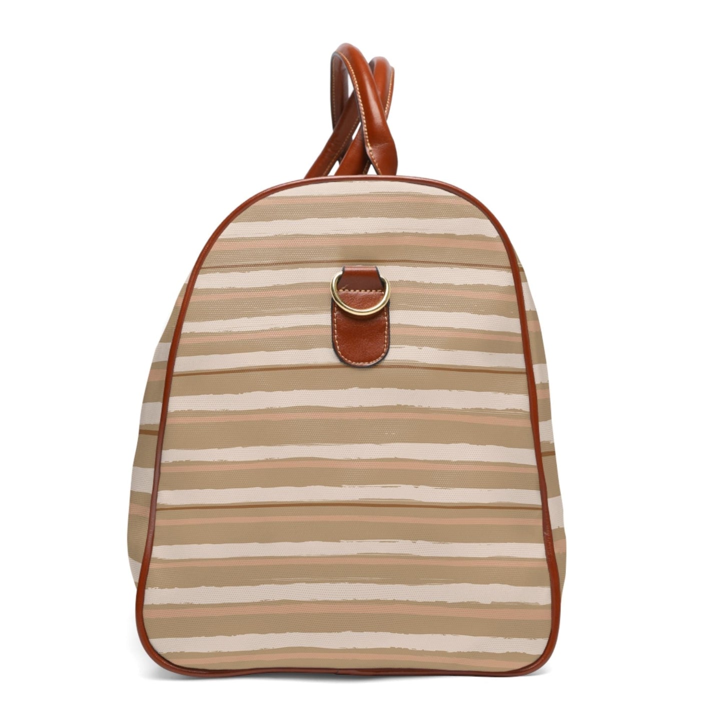 Women's Overnight Bag, Earth tone Stripes