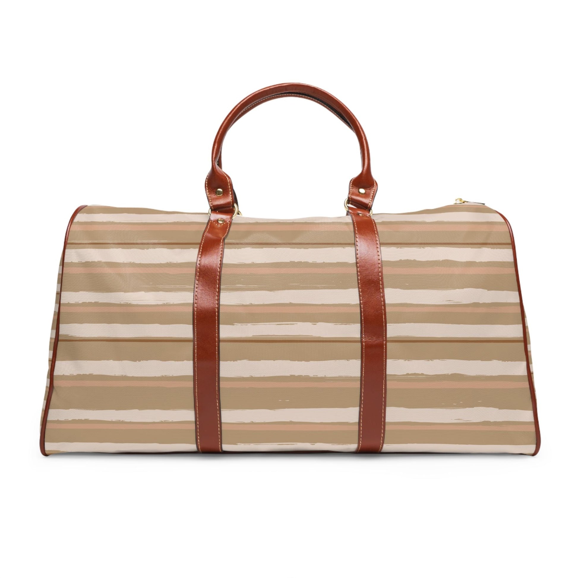 Women's Overnight Bag, Earth tone Stripes