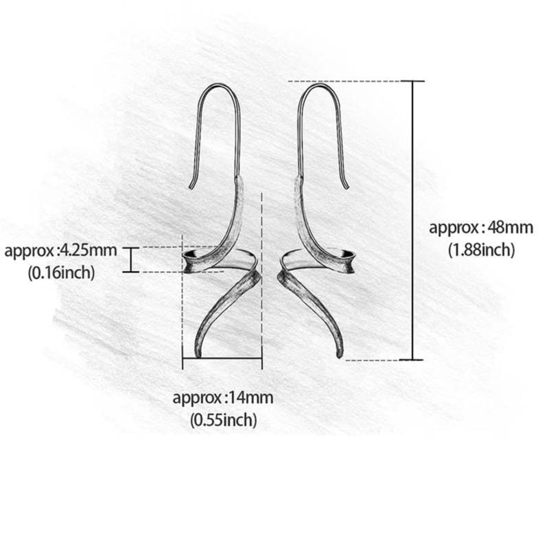 Asymmetrical Dangle drop Earrings - Abebe+Booker