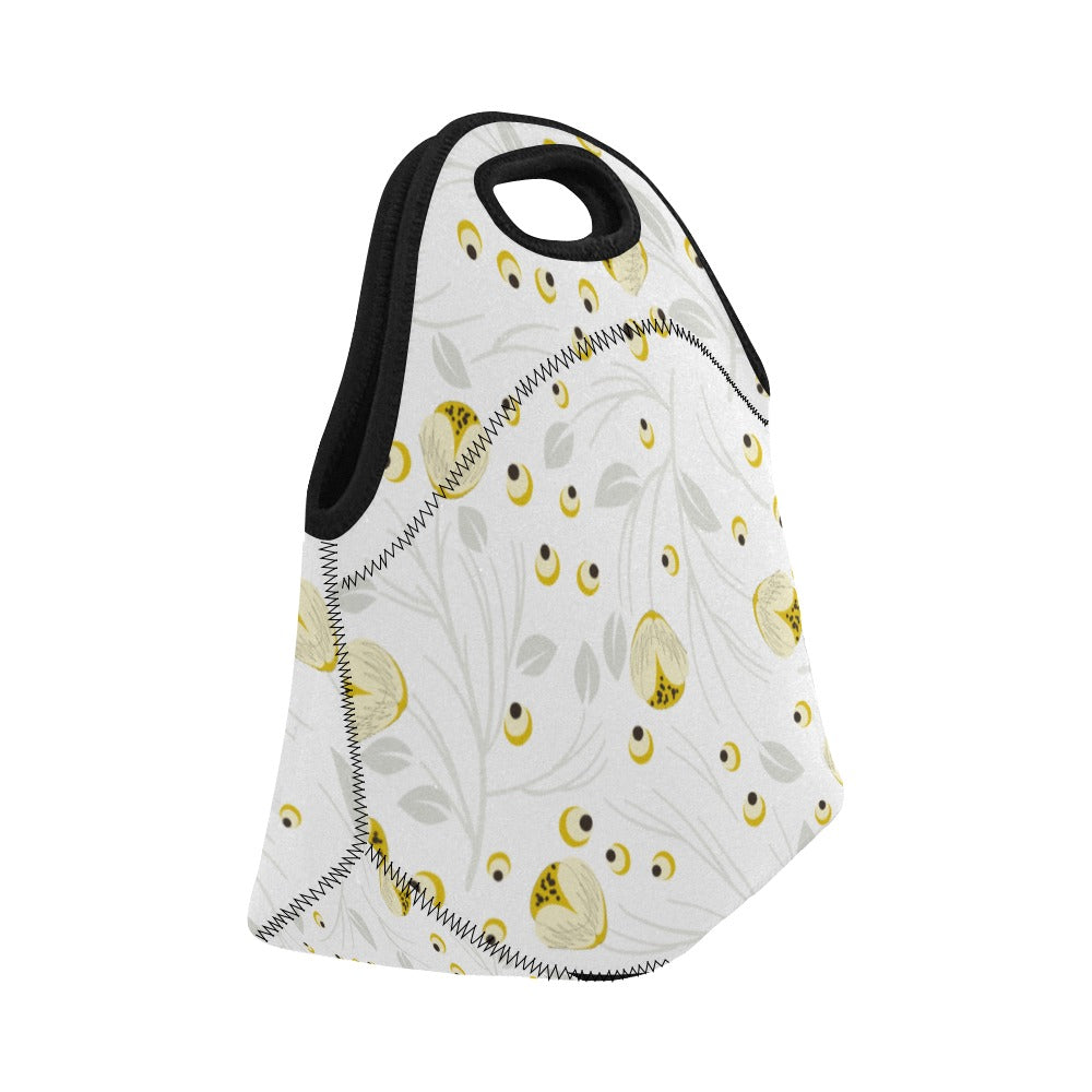 Women's Lunch Bag Medium, Yellow Poppy