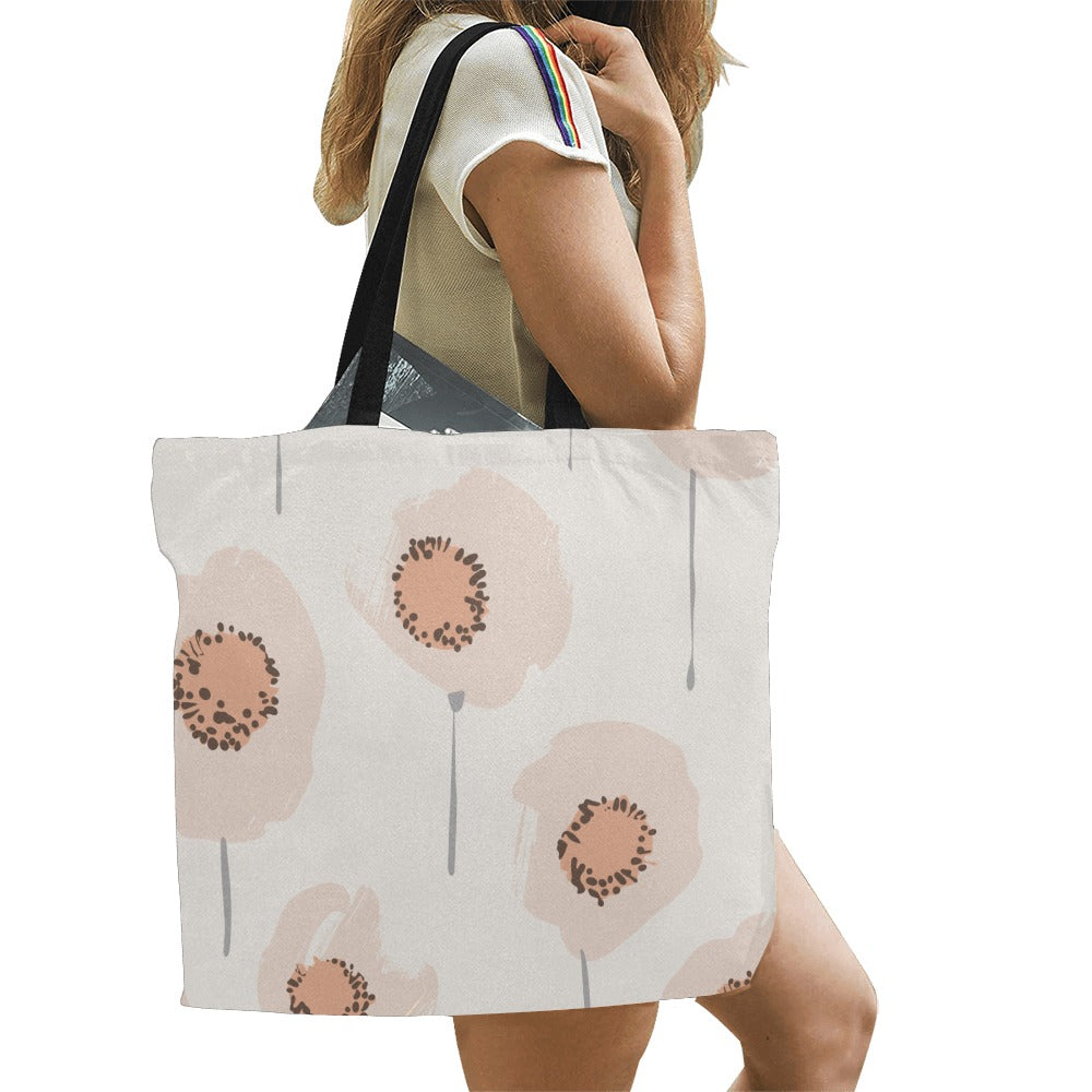 Reusable Shopper Bag,  Peach Poppy