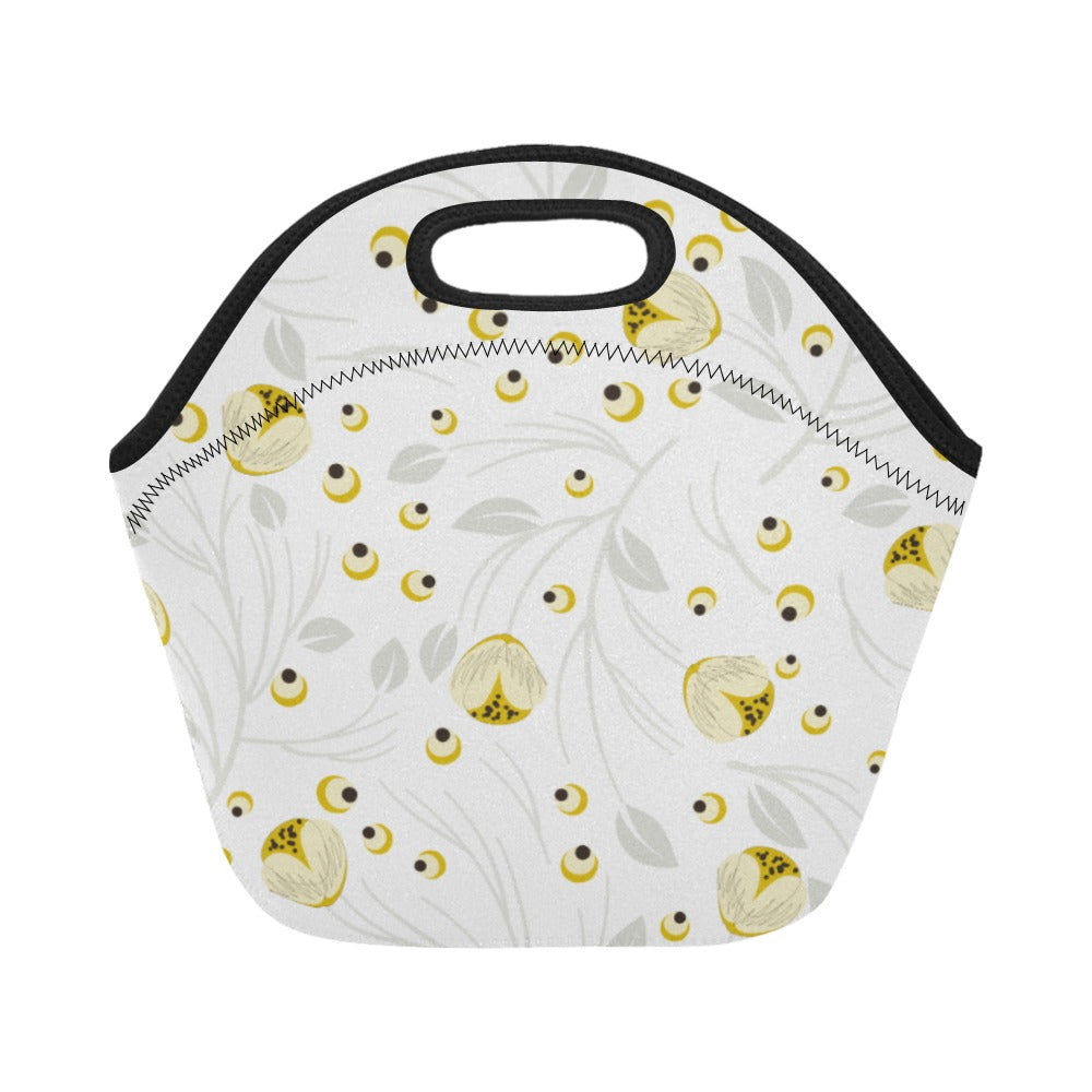 Women's Lunch Bag Medium, Yellow Poppy