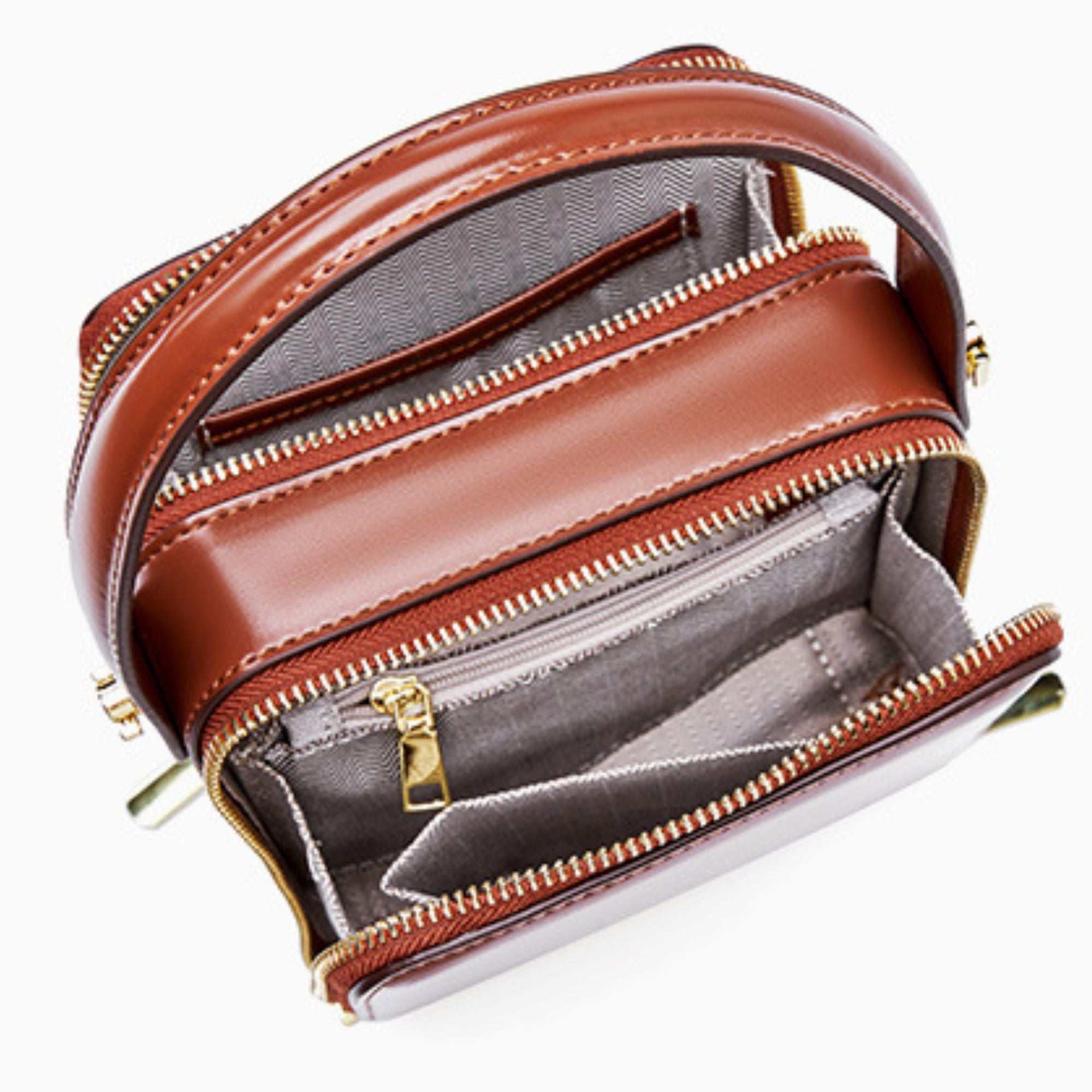 GeoCube Leather Crossbody