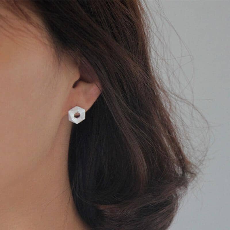 Geometric Smart Stud Earrings - Abebe+Booker