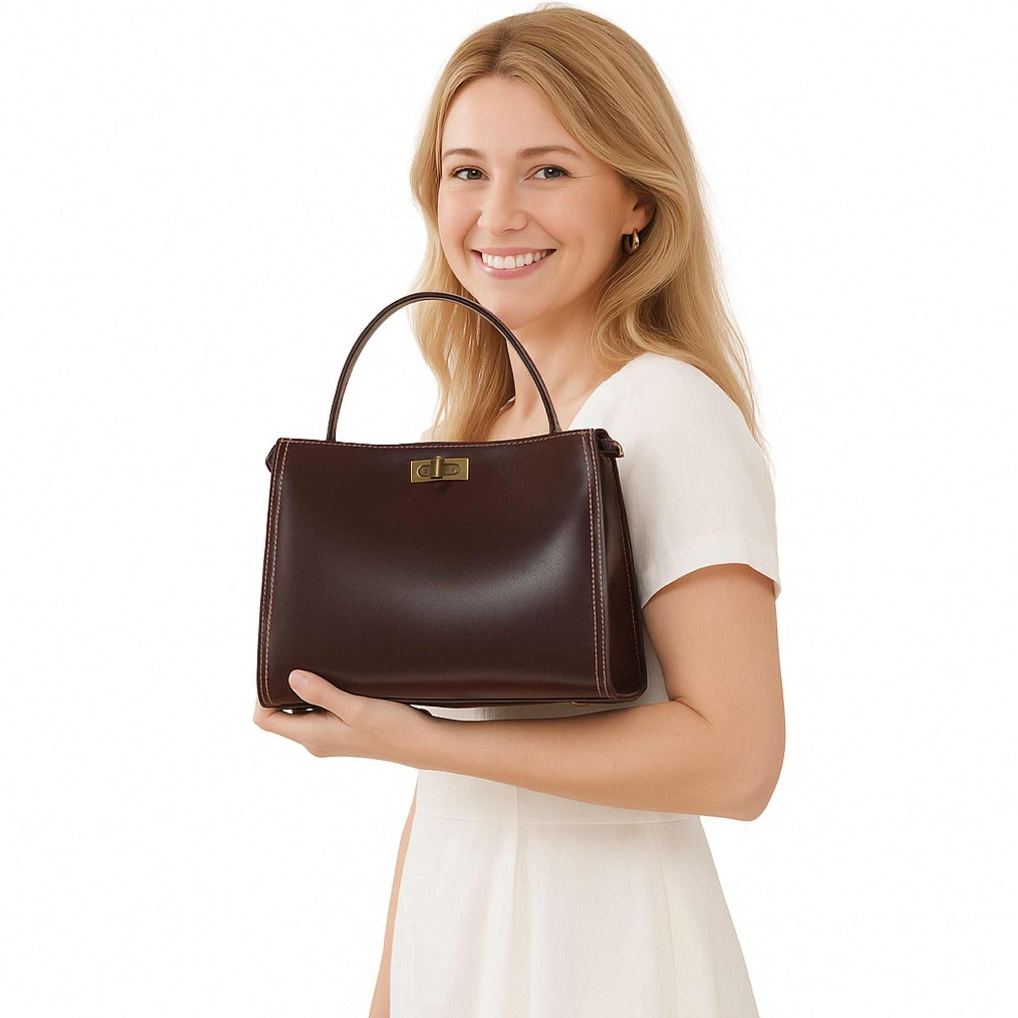 Lunara Tan Leather Crossbody