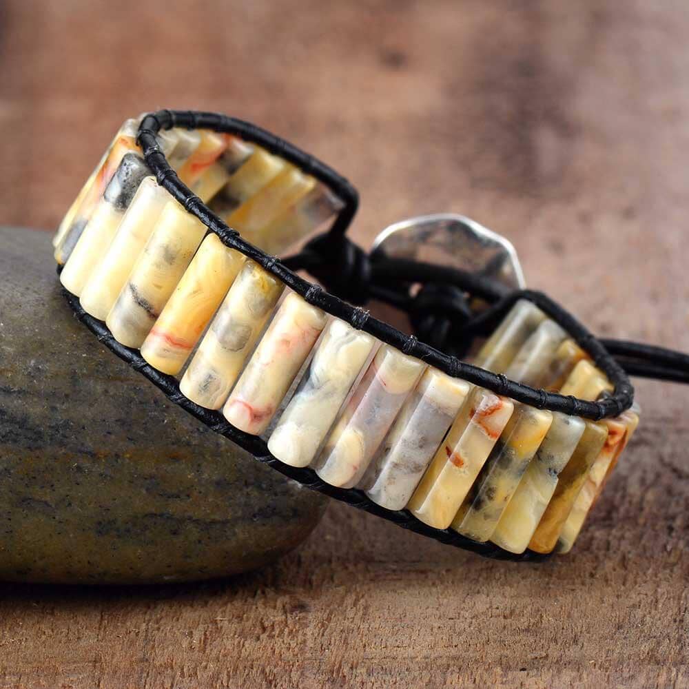 Natural Stone Wrapped Bracelet - Abebe+Booker
