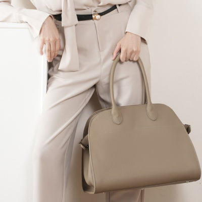 large leather satchel bag thumbnail