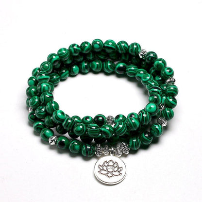 Spiritual Green Beads Bracelet - Abebe+Booker