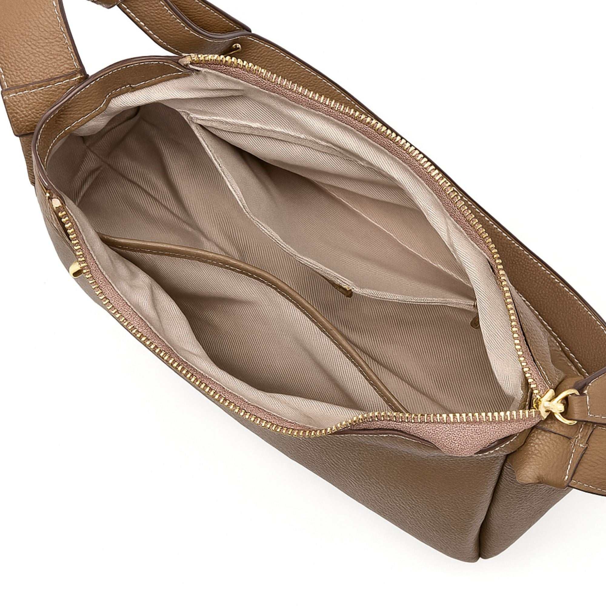 Kensington Trapezoid Leather Crossbody